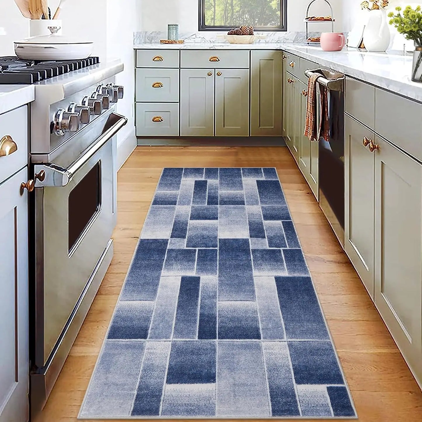 Modern Geometric Area Rug for Living Room Washable Soft Large Rug Indoor Floor Rug Carpet for Bedroom Entryway Dining Room
