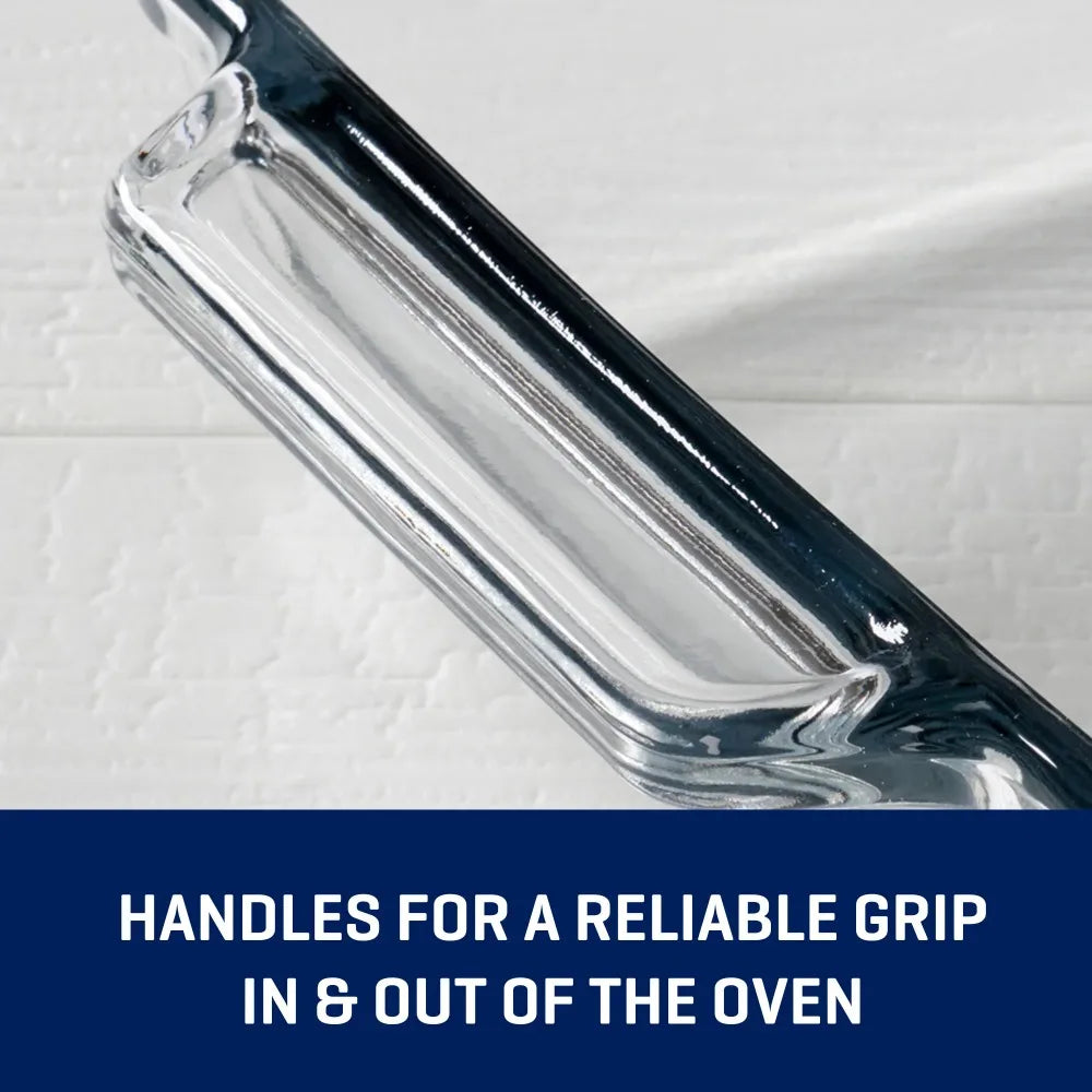 Glass bakeware set, 7 piece glass bakeware set