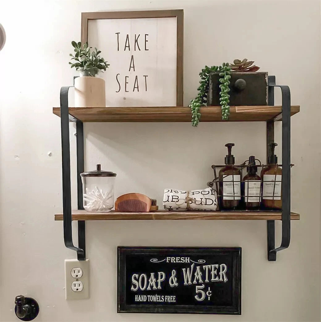 Floating Shelves for Wall Different Sizes Farmhouse Wall Shelf for Bedroom, Bathroom Storage, Living Room and Kitchen Decor