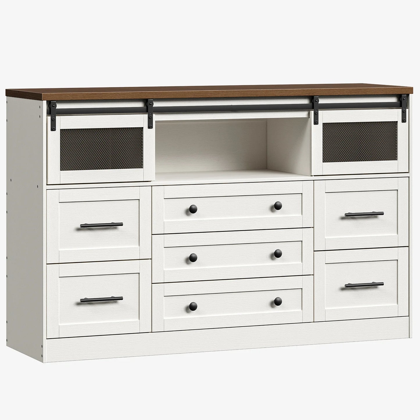 7 Drawers Dresser Bedroom White Dresser with Storage