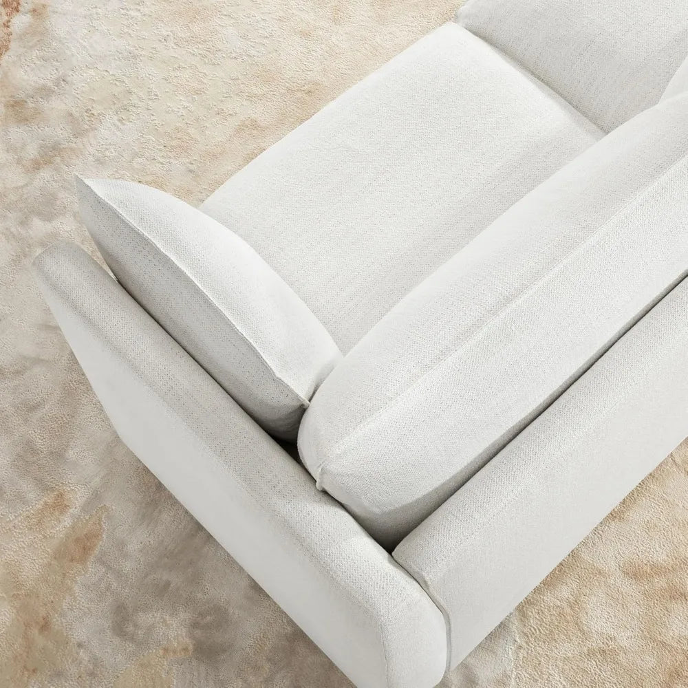 Sectional Modular Down Filled Sofa, Comfty Feather 3 Seat Cloud Couch, FSC Certified Modern Deep Seat Sectional for Living Room