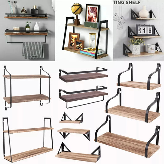 Floating Shelves for Wall Different Sizes Farmhouse Wall Shelf for Bedroom, Bathroom Storage, Living Room and Kitchen Decor